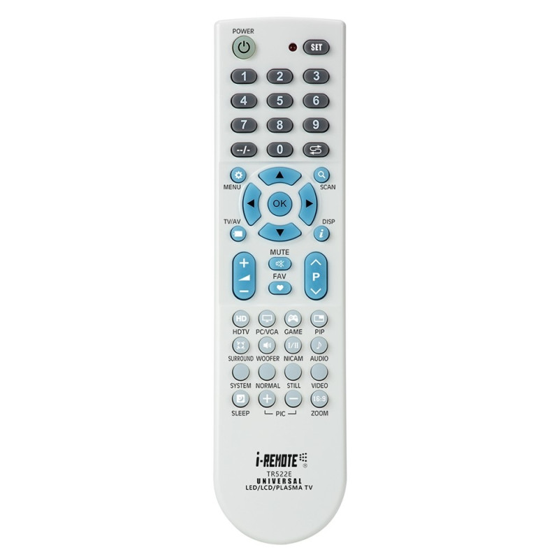 Kaukosäädin I-REMOTE TR522E Yleiskäyttöinen TV-kaukosäädin