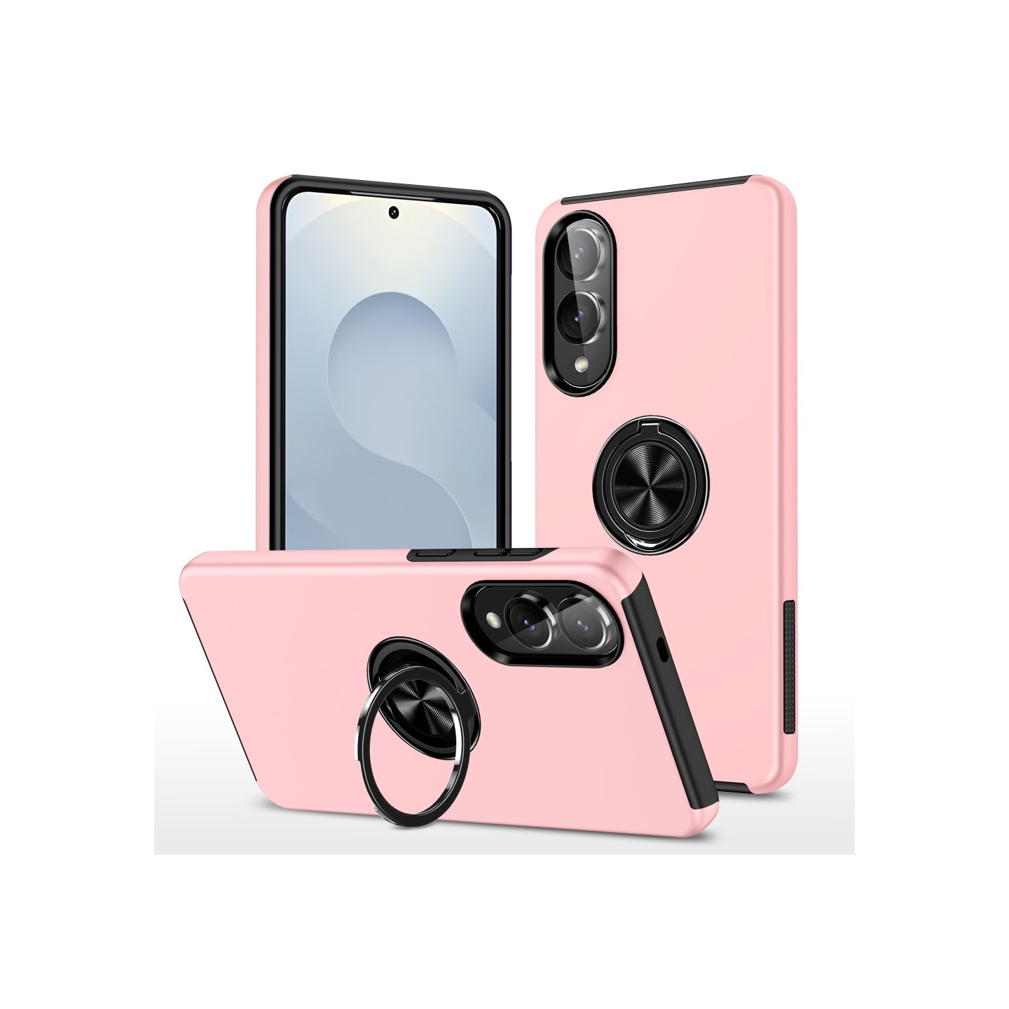 Samsung Galaxy S25 Edge Fingerring Kickstand Hybrid Taske