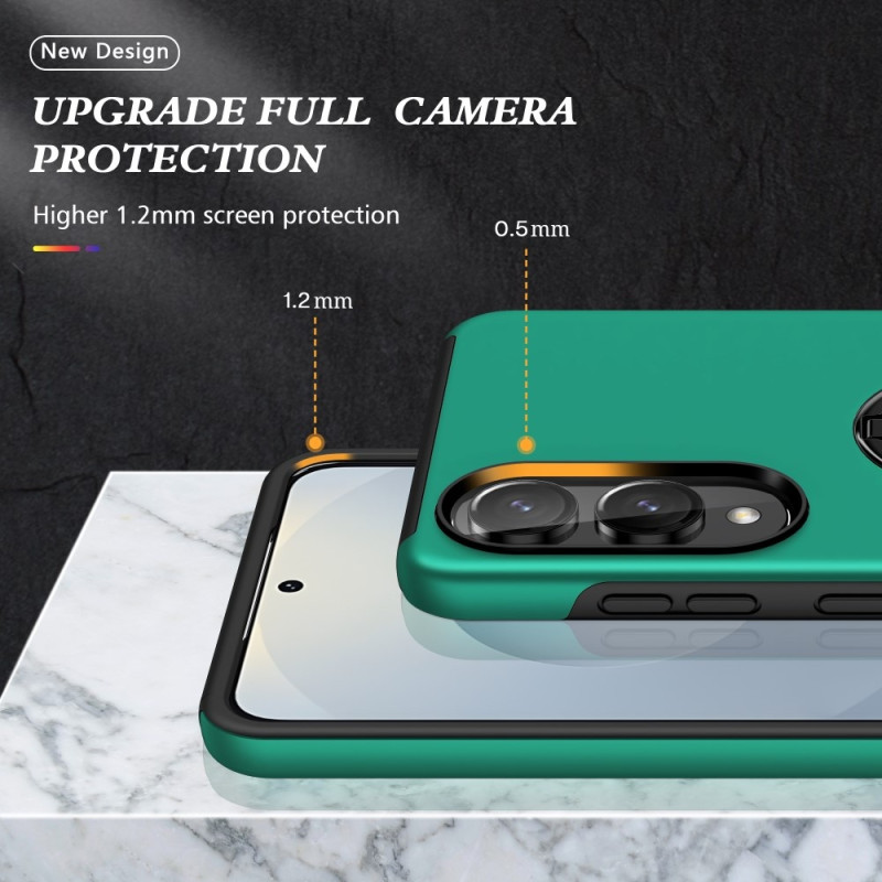 Til Samsung Galaxy S25 Edge Hybrid Deksel Med Fingerring