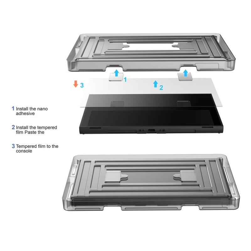 Dobe 2 styck Härdat Glas Skärmskydd Kompatibel med Nintendo Switch 2