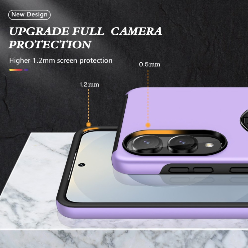 Til Samsung Galaxy S25 Edge Hybrid Deksel Med Fingerring