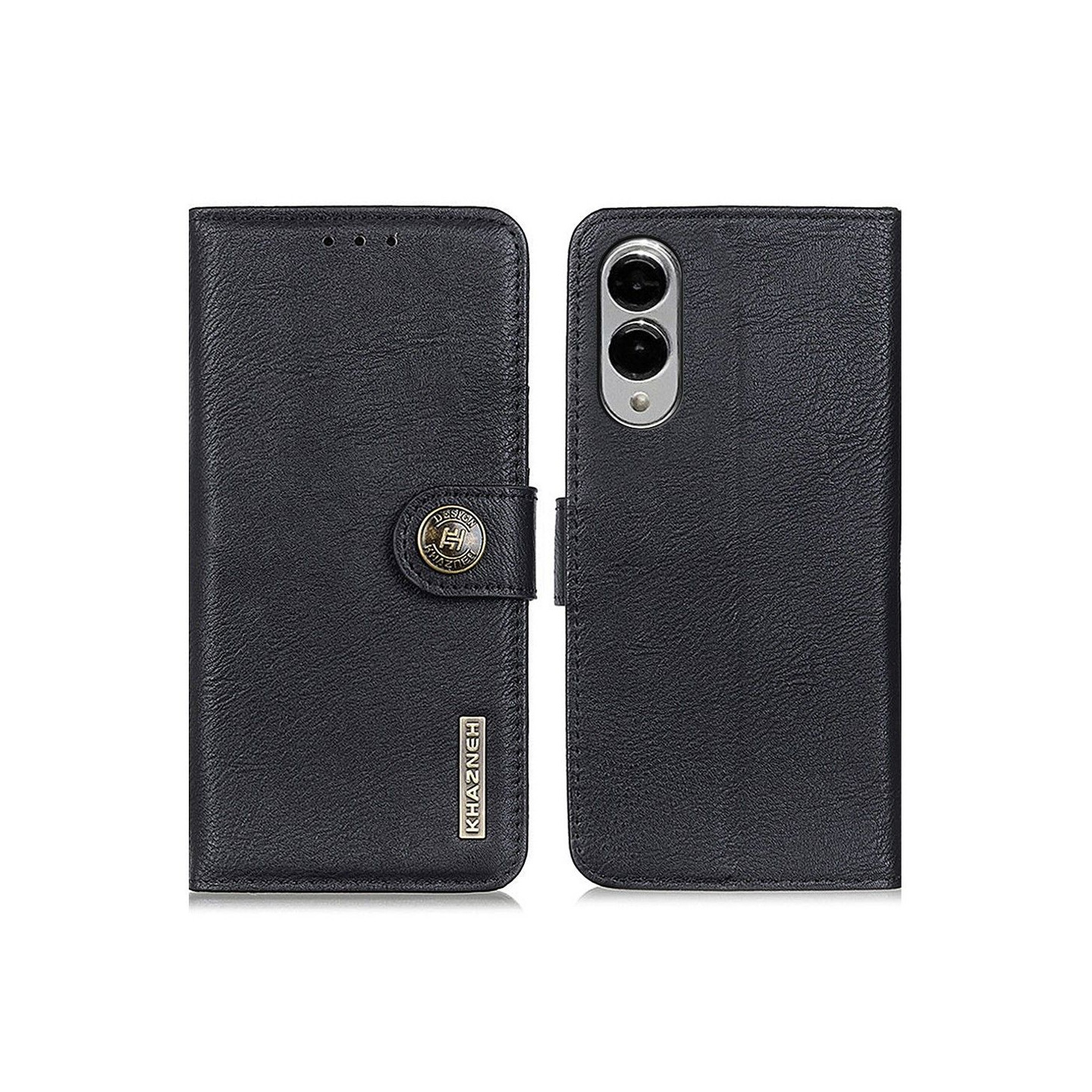 KHAZNEH Vintage Wallet Case for Samsung Galaxy S25 Edge