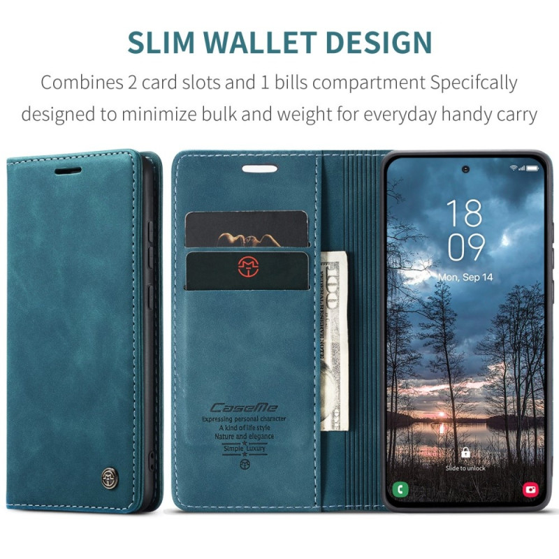 CASEME Retro Wallet Case for Samsung Galaxy S25 Edge