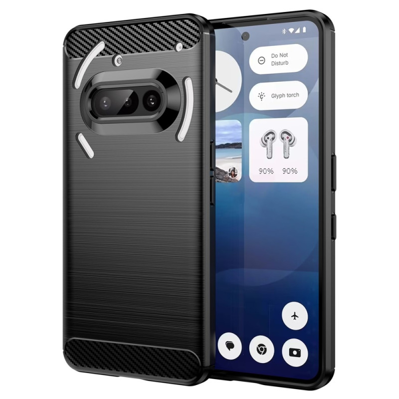 Carbon Fiber Texture TPU Cover for Nothing Phone (3a)