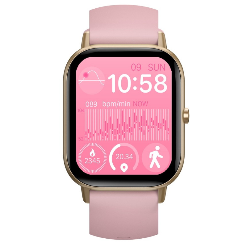 Smart Watch 2.01" Large Screen Health Monitor Sports Bluetooth Smartwatch - Pink