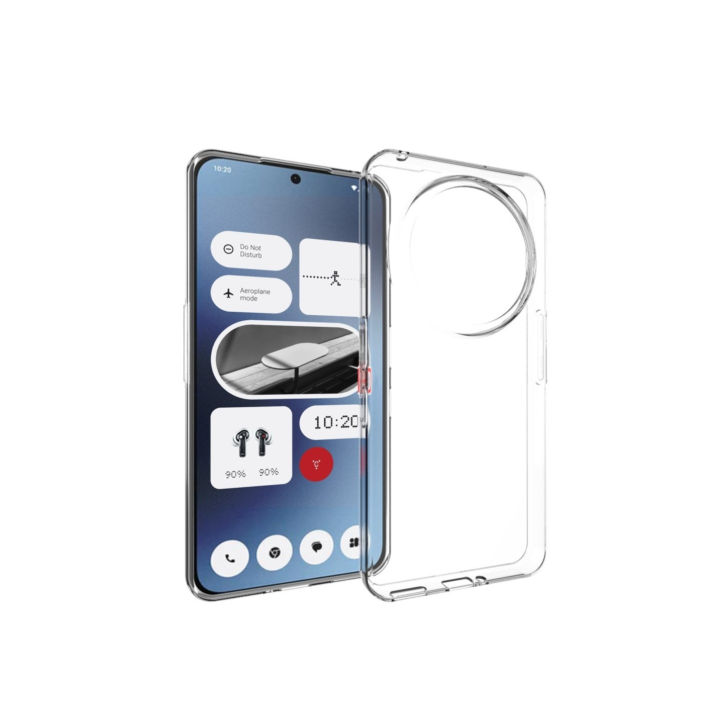 Nothing Phone (3a) Pro -kuoren TPU-suojus takana