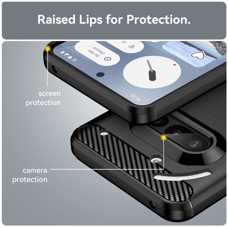 Hiilikuiturakenteinen TPU-kansi Nothing Phone (3a)