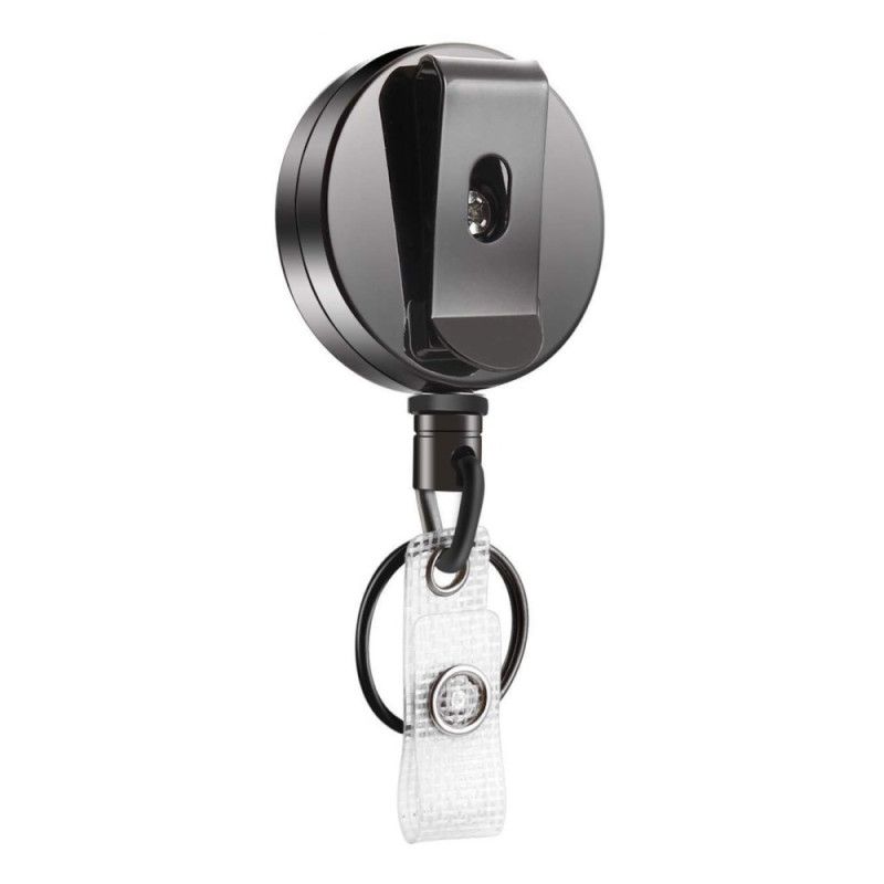 4cm Retractable Key Chain Zinc Alloy Key Ring Heavy Duty Retractable