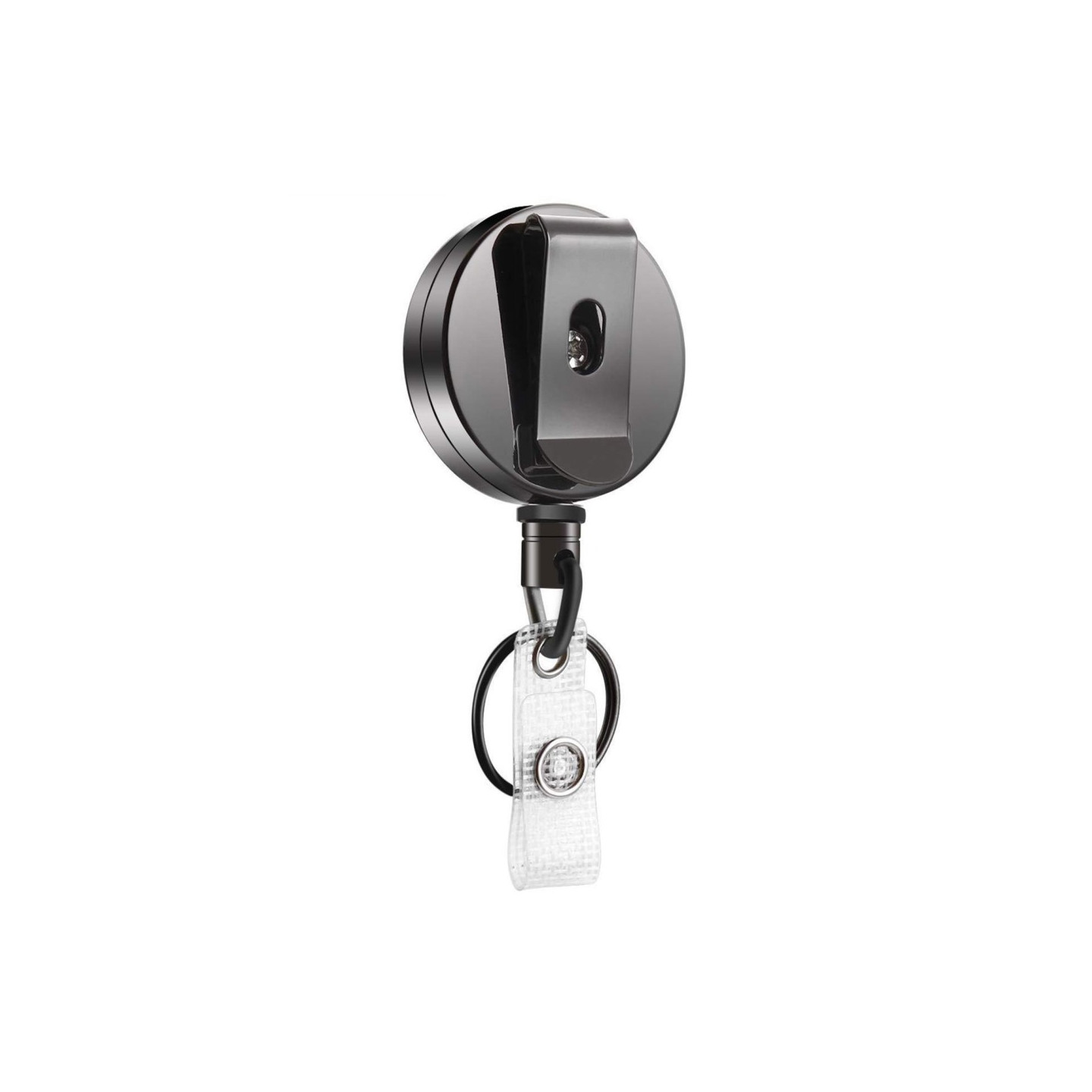 4cm Retractable Key Chain Zinc Alloy Key Ring Heavy Duty Retractable