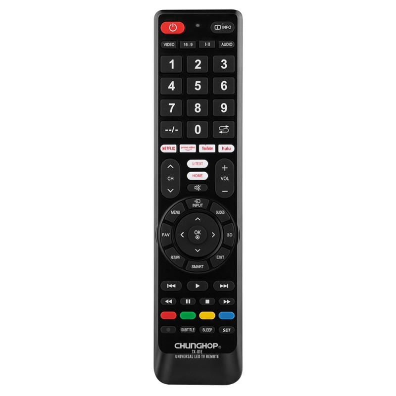 Remote Control CHUNGHOP TX-01E Universal TV Remote Control Replacement