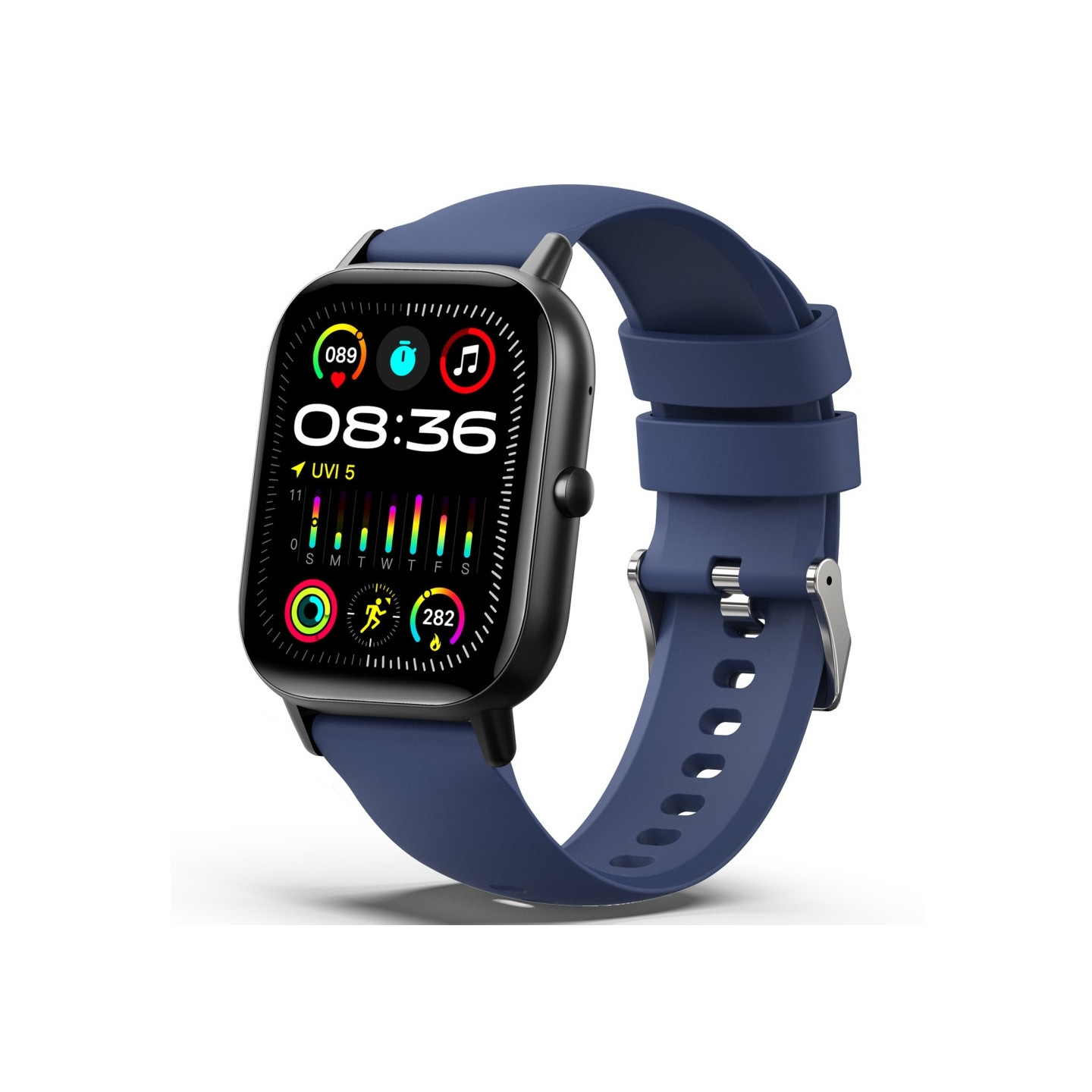 Smart Watch 2,01" storskjerm Helsemonitor Sports Bluetooth Smartwatch - Blå