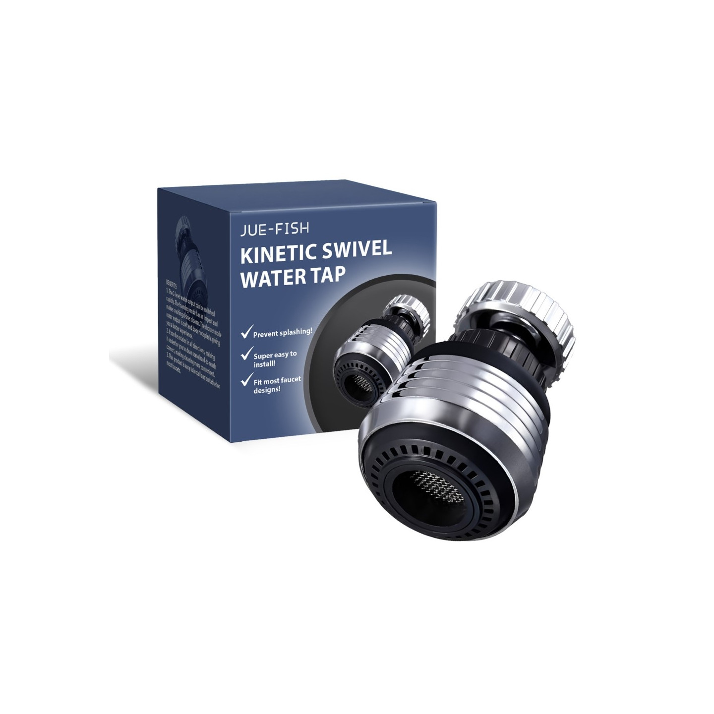 360 graders drejelig vandhane 2 positioner Køkkenblander Beluftervask