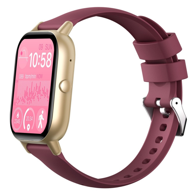 Smart Watch 2,01" suuren näytön kuntomonitori Sports Bluetooth-älykello - Violetti