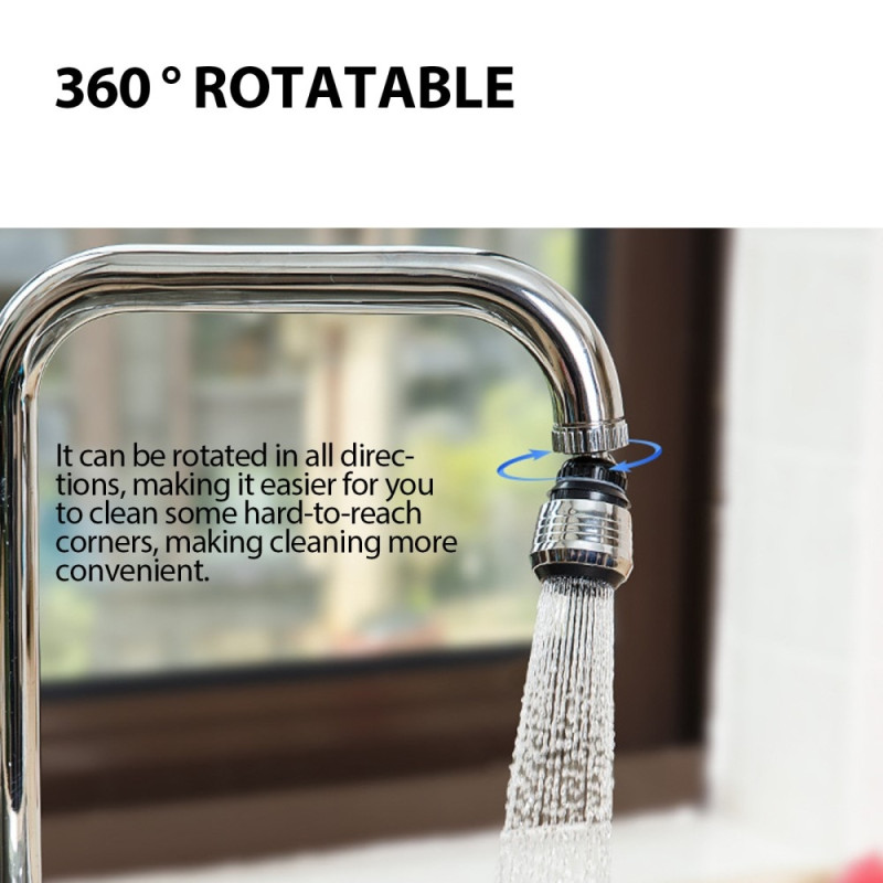 360 Degree Swivel Water Faucet 2 Positions Kitchen Mixer Aerator Sink