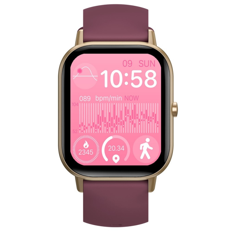 Smart Watch 2.01" Large Screen Health Monitor Sports Bluetooth Smartwatch - Purple