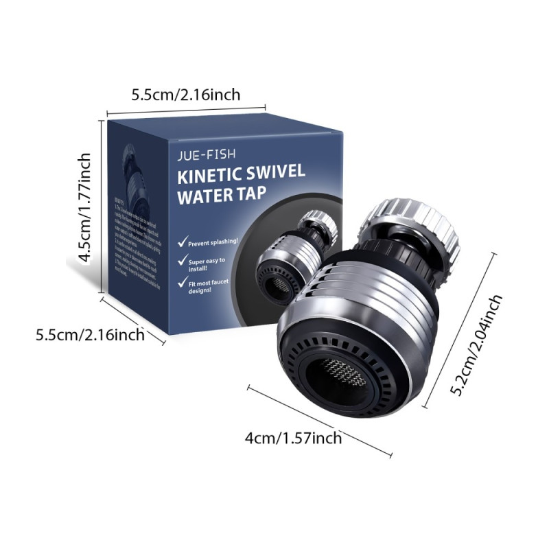 360 Degree Swivel Water Faucet 2 Positions Kitchen Mixer Aerator Sink