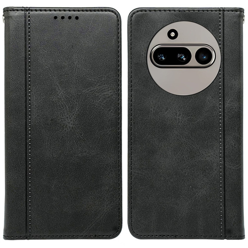 Nothing Phone (3a) -puhelimen kotelo piilotetulla magneettisuljennalla - Musta