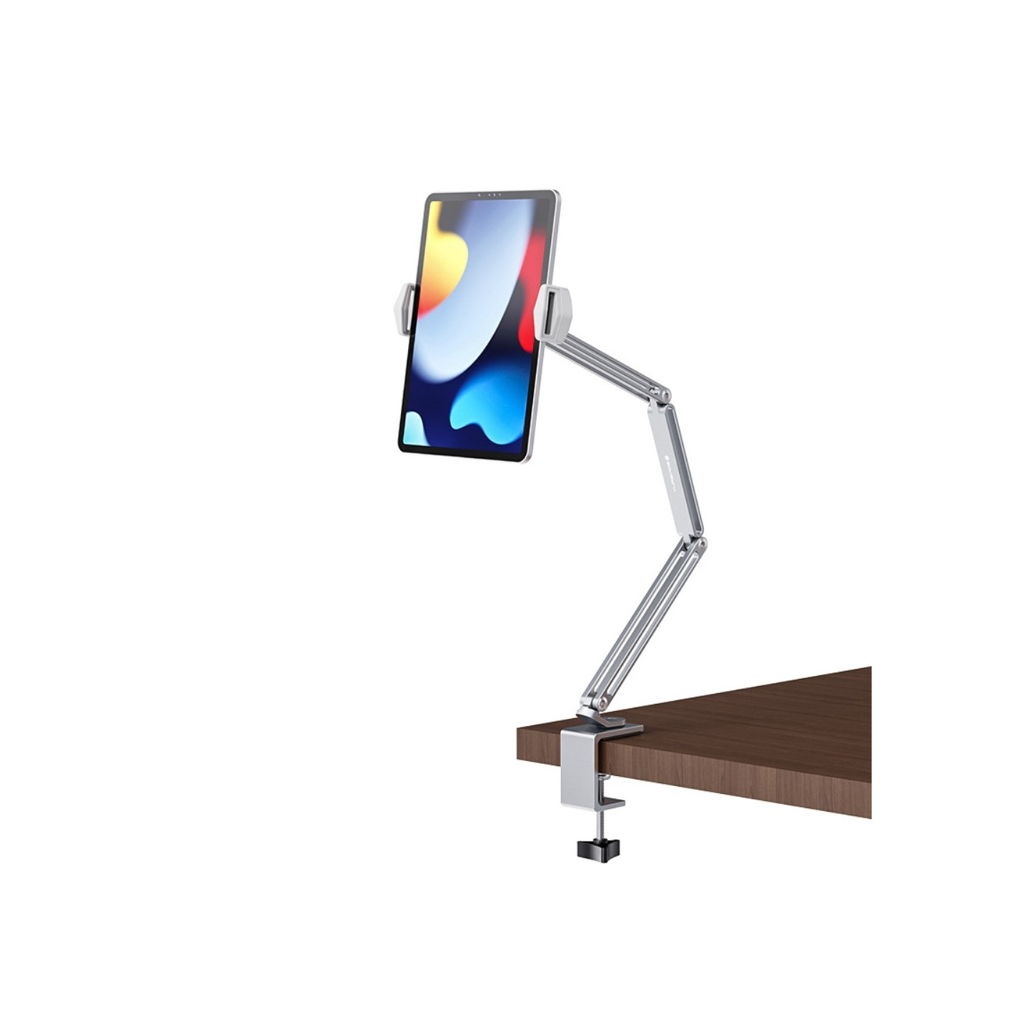 BONERUY Hållare Justerbar arm Mobiltelefon Surfplatta Stativ Lazy Bracket Silver