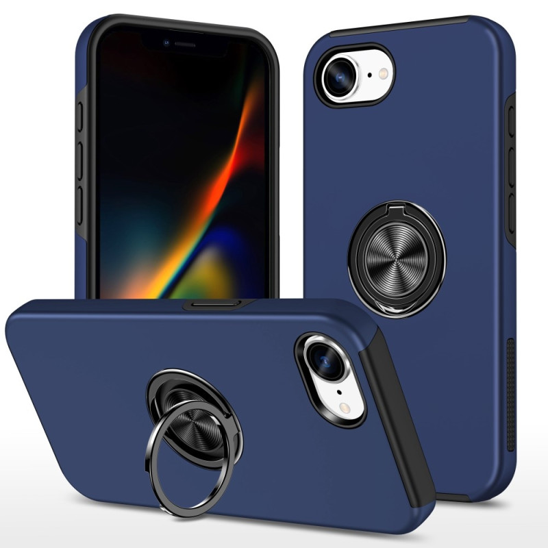 Til iPhone 17e / 16e Finger Ring Kickstand Hybrid Taske