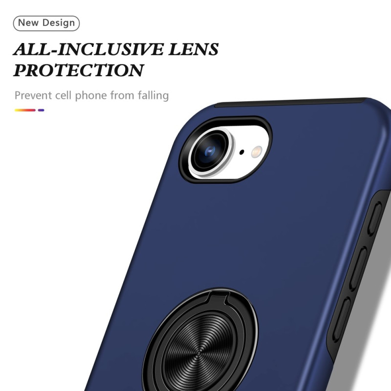 For iPhone 16e Finger Ring Kickstand Hybrid Case