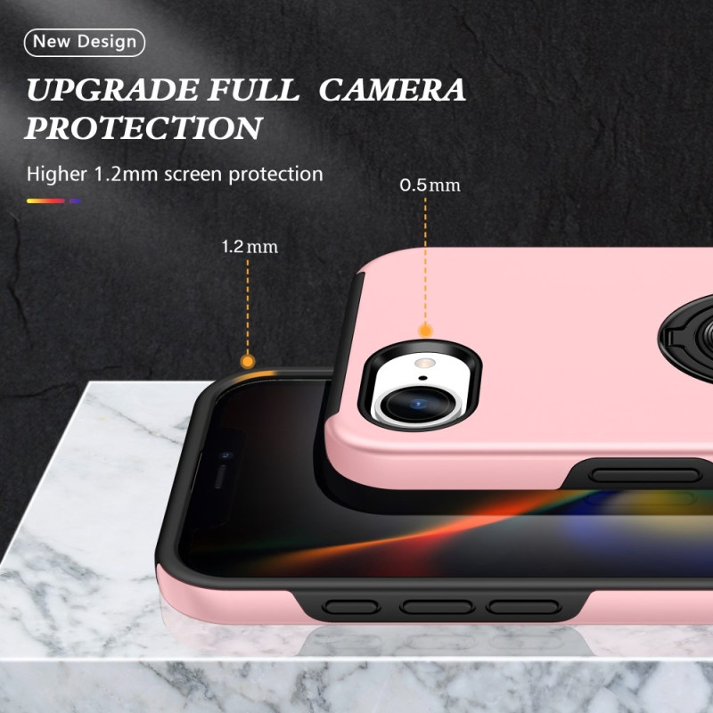 For iPhone 16e Hybrid-deksel med Fingerring