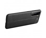 Samsung Galaxy S21+ (Plus) TPU-skal Litchi Grain - Svart