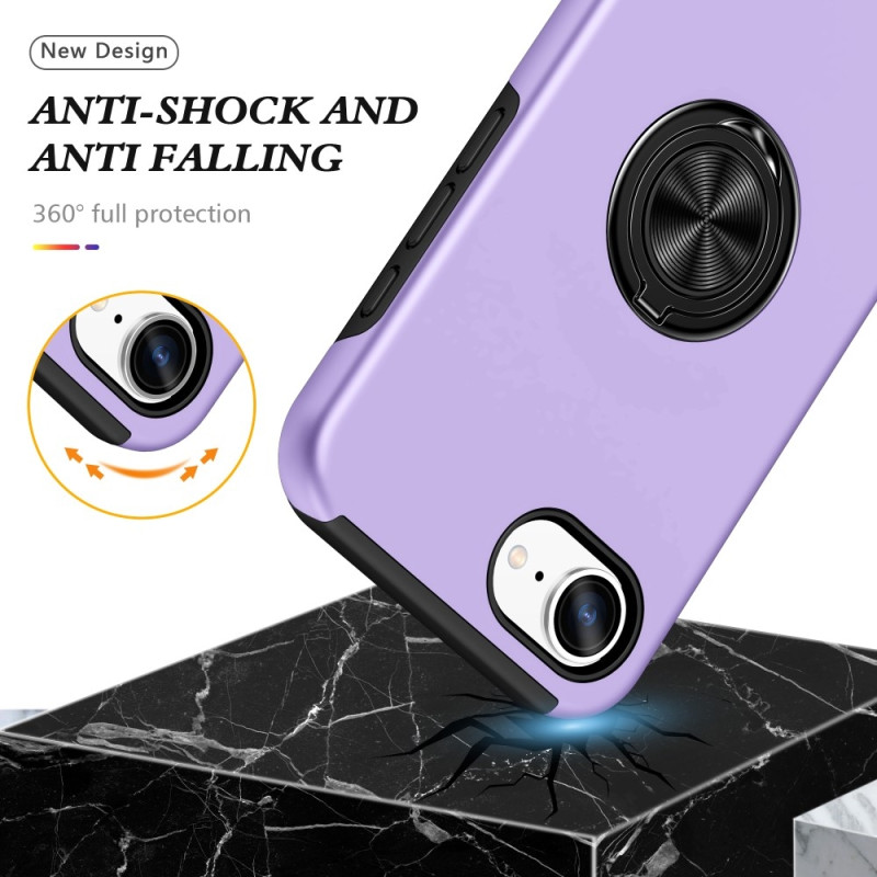 Til iPhone 17e / 16e Finger Ring Kickstand Hybrid Taske