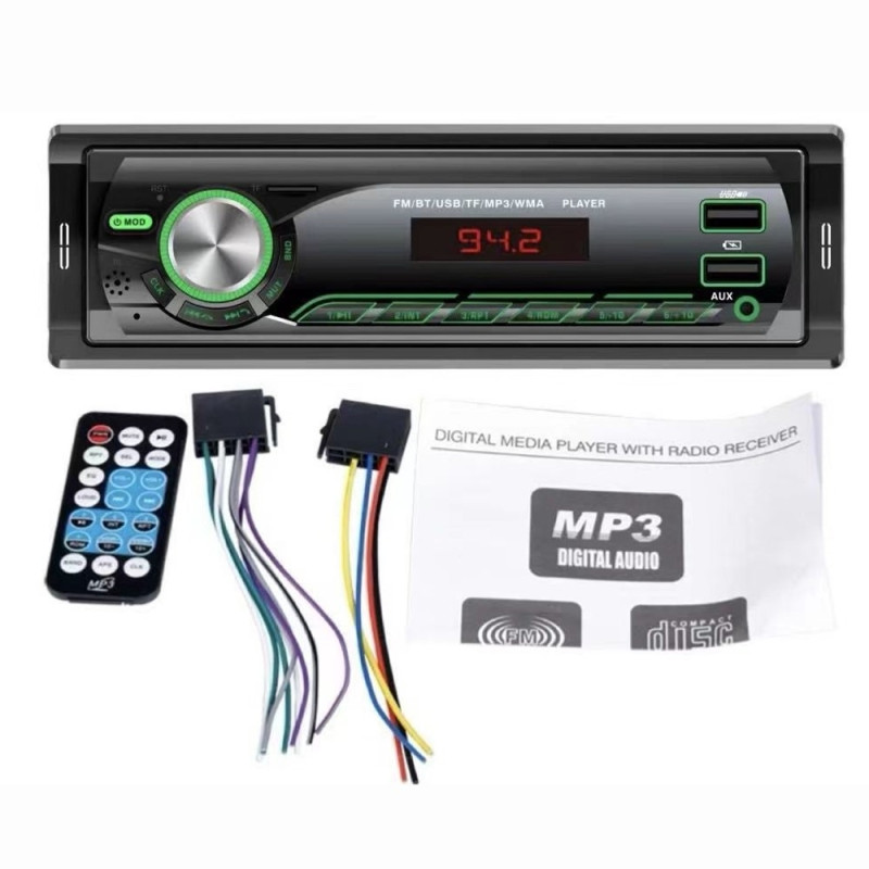 Bilstereo MP3-spiller Bluetooth FM-radio Bilstereosystem TF-kort U Disk
