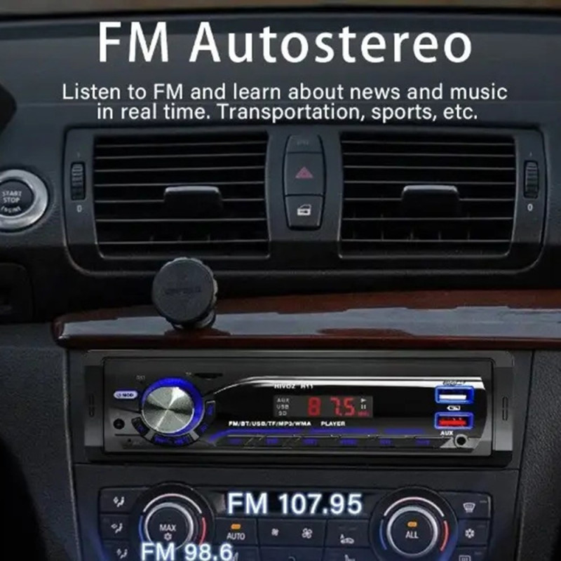 Car Stereo MP3 Player Bluetooth FM Radio Car Audio System TF Card U Disk