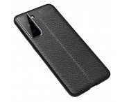 Samsung Galaxy S21+ (Plus) TPU-skal Litchi Grain - Svart