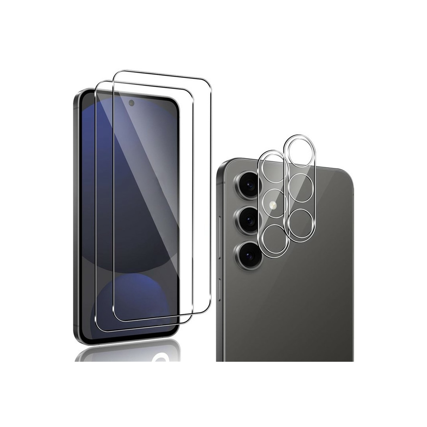 2 stk for Samsung Galaxy A26 5G skjermbeskytter i herdet glass med kameralinsebeskytter