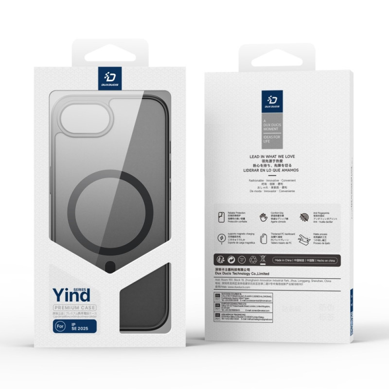 Til iPhone 16e Cover Kompatibelt med MagSafe DUX DUCIS Yind-serien Mat Cover