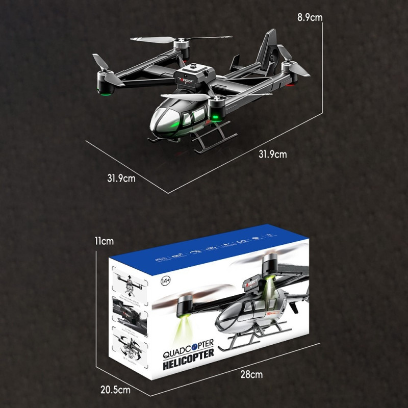 X38 DC-135 Helicopter Drone Camera Aerial Photo Quadcopter 2 Batteries