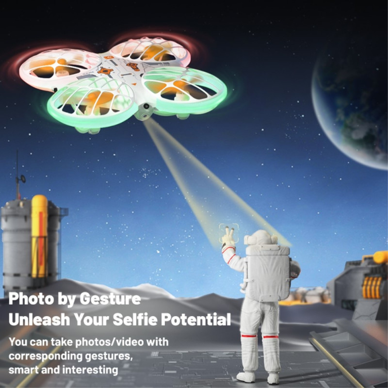 H122 Drönare Drone Neonljus Flygfoto Flygfotografering Quadcopter 2 batterier