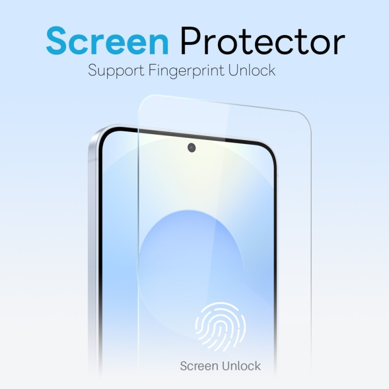 NORTHJO til Samsung Galaxy S25+ TPU-cover + Hærdet Glasfilm + Kameralinsebeskytter