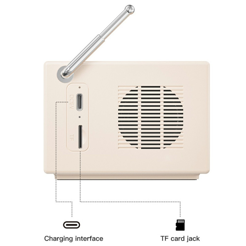 BT 5.0 White Noise Sleep Speaker Sound Box Langaton musiikkisoitin FM-radiolla