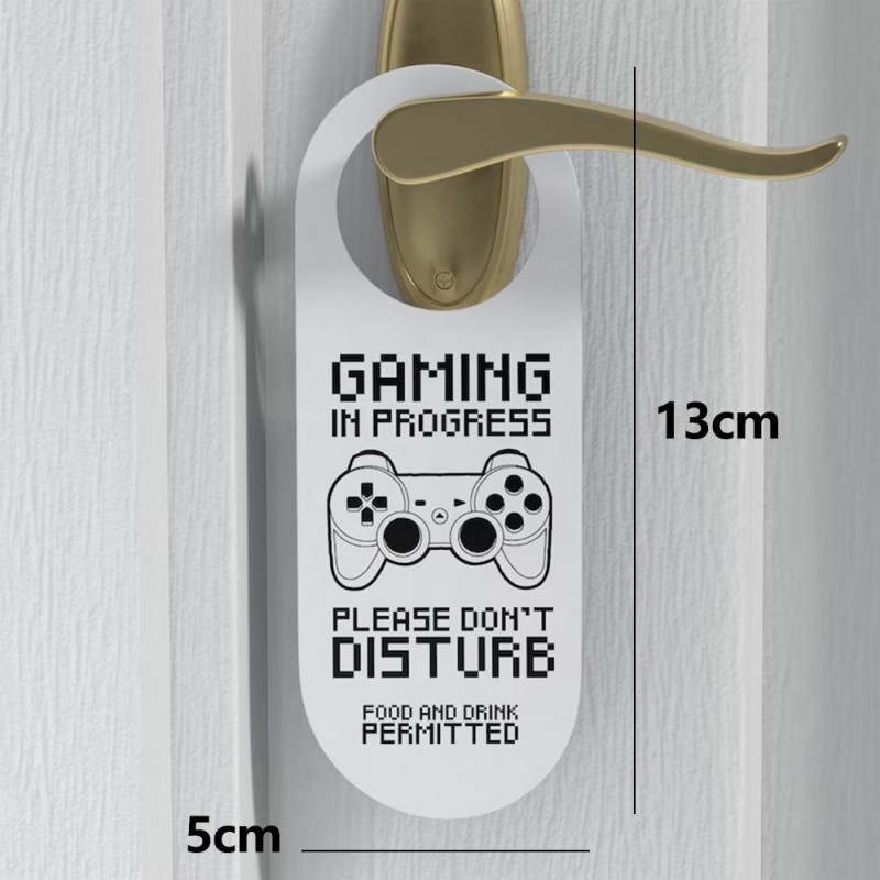 Gaming Gamer Please Do Not Disturb Sign Door Bedroom Game Room