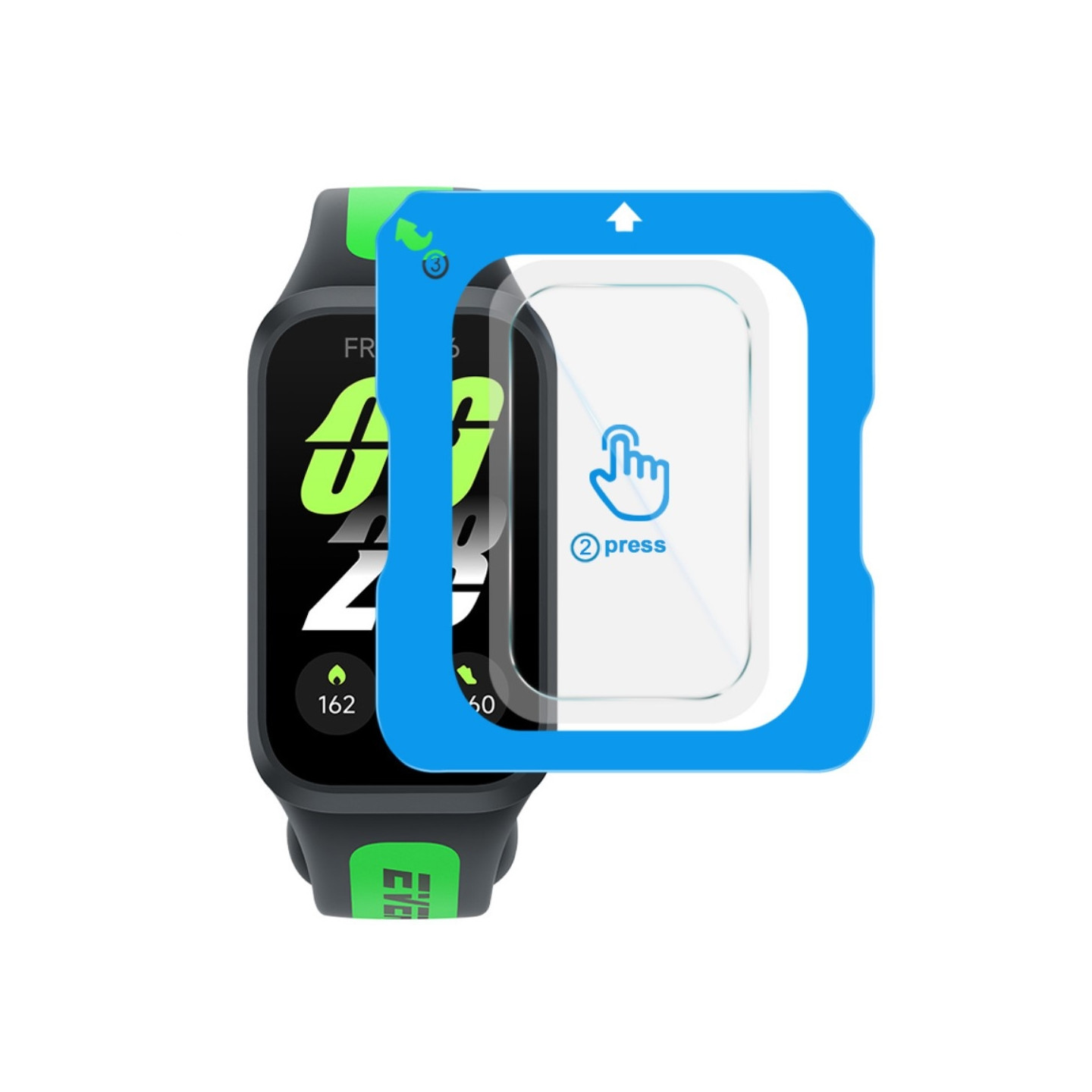 IMAK Til Xiaomi Smart Band 9 Active / Redmi Band 3 Hærdet Glas Skærmbeskyttelse