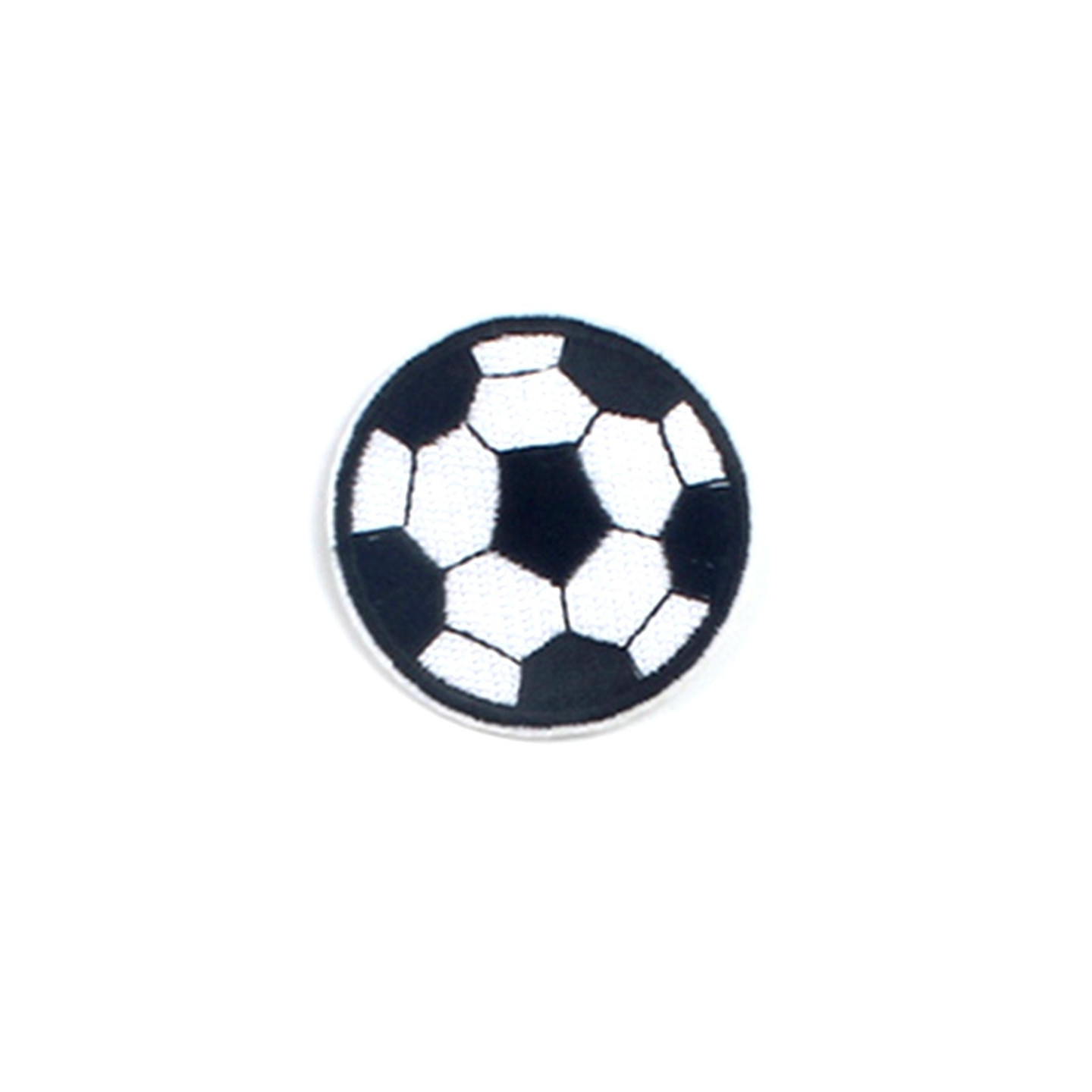 2 Pieces 7.3cm Cartoon Football Iron On Embroidered Patch Applique DIY Badge