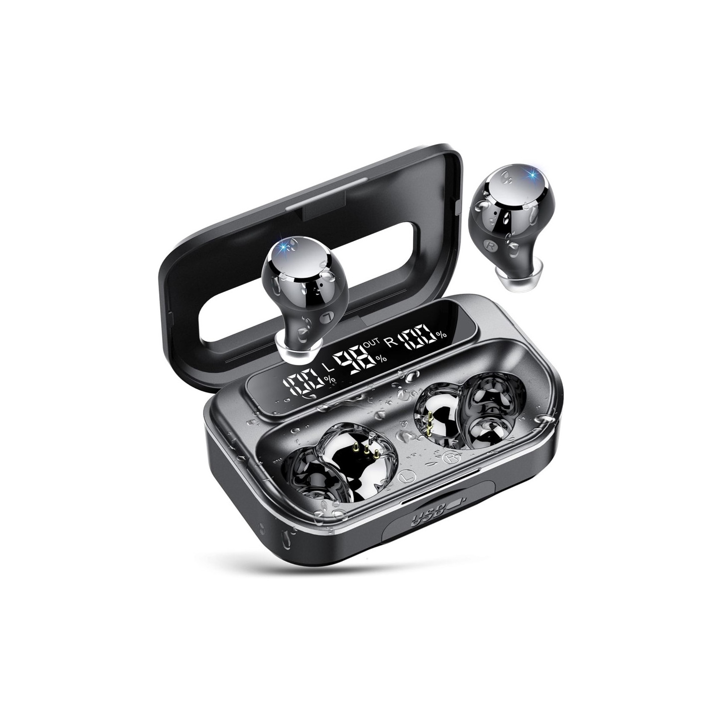 Q26 Bluetooth headset Digital Display In-Ear Wireless Headphones PowerBank Function