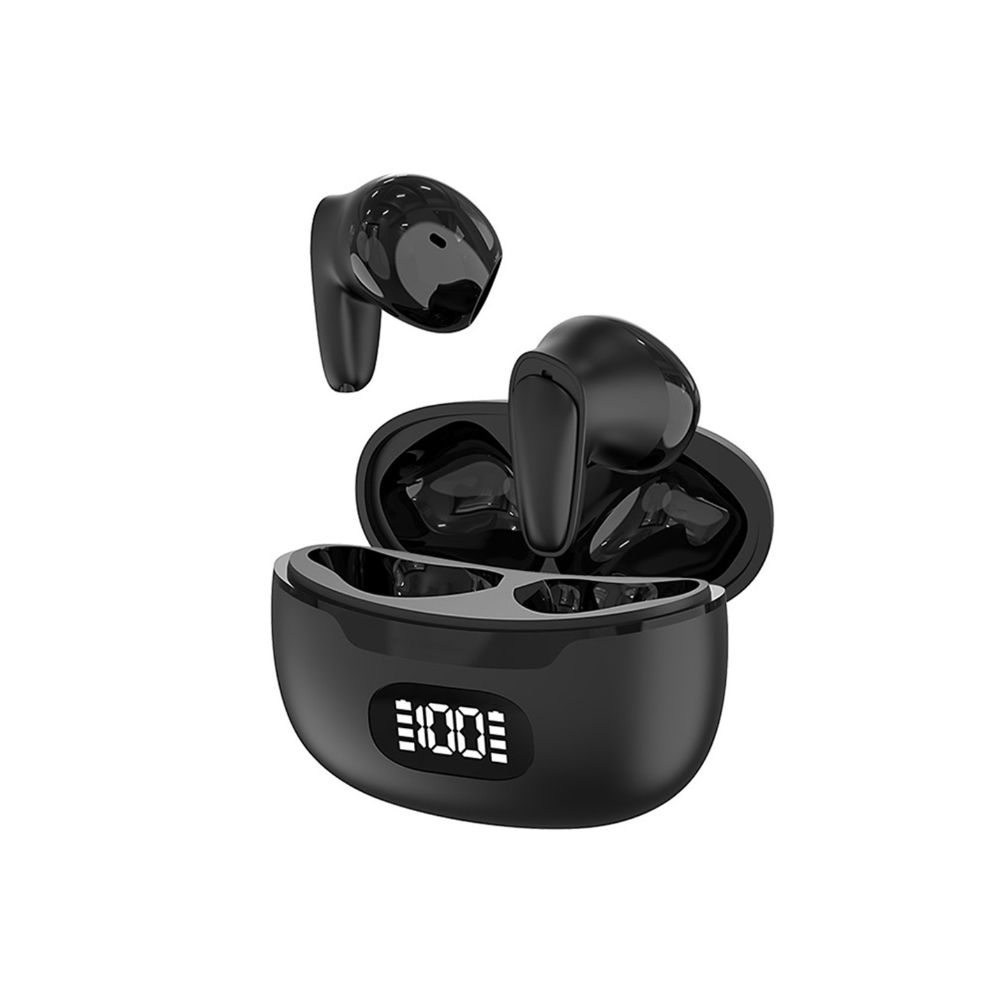 150 språk Oversetter Smart Voice Bluetooth In Ear-hodetelefoner - Svart