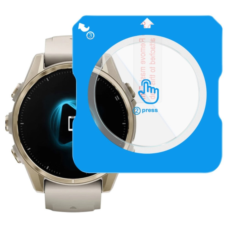 IMAK Garmin Fenix 8 43mm Karkaistua Lasi Näytönsuoja Asennustyökalulla