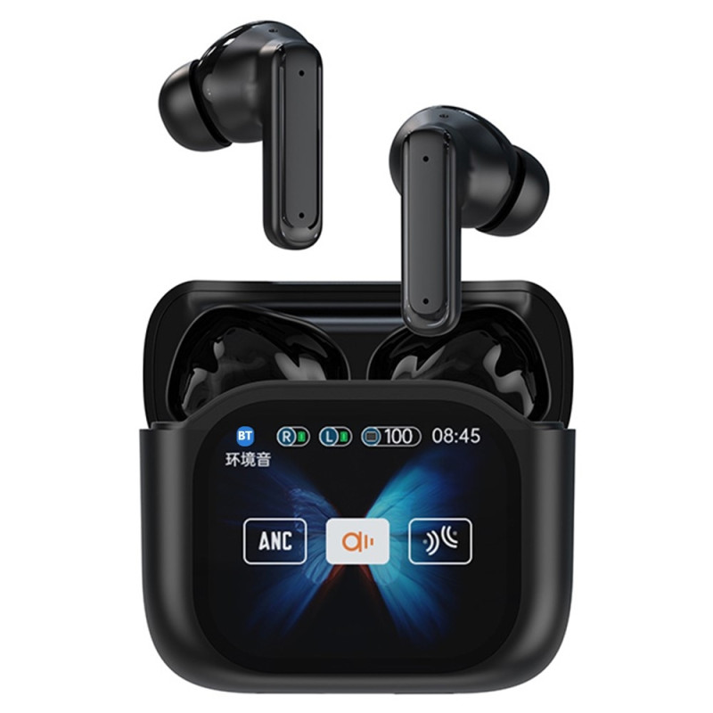 Oversetter 150 Språk Oversettelse Smart Voice Bluetooth In Ear-hodetelefoner - Svart