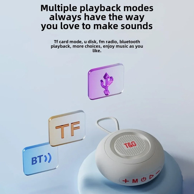 Bathroom Waterproof Suction Cup Bluetooth Speaker Wireless Supports Memory Card - Black