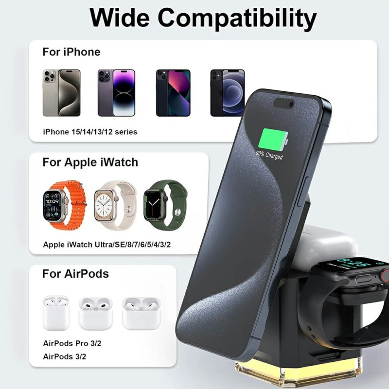 3-i-1 overvåkingskameralader Bevegelsesdeteksjonskamera Night Vision 64GB