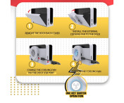 Kompatibel med Nintendo Switch OLED Dock Kylfläkt Back Cover Cooler