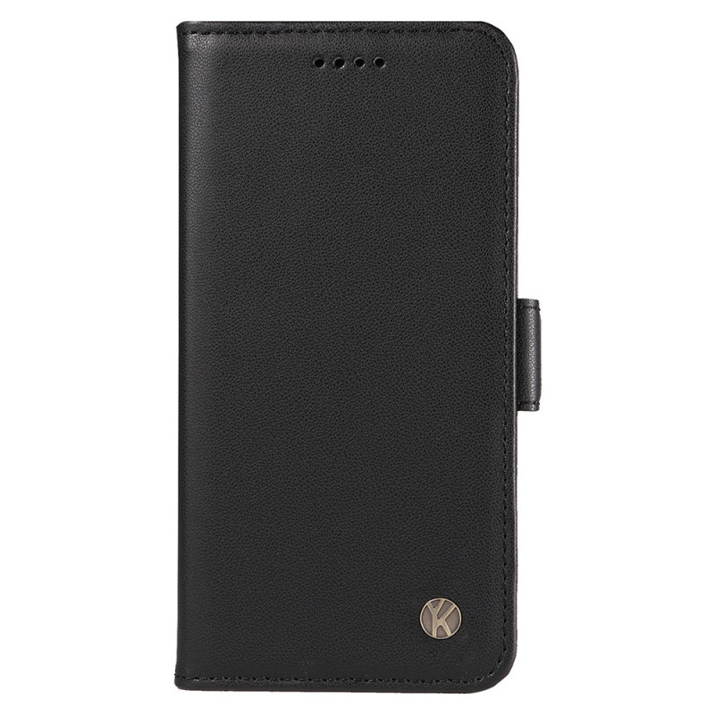 YIKATU PU-Leather Wallet Phone Case for iPhone 17e / 16e - Black