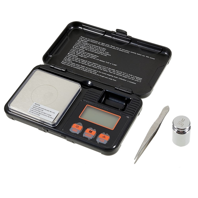 50g/0,001g digital vekt kalibreringsvekt pinsett