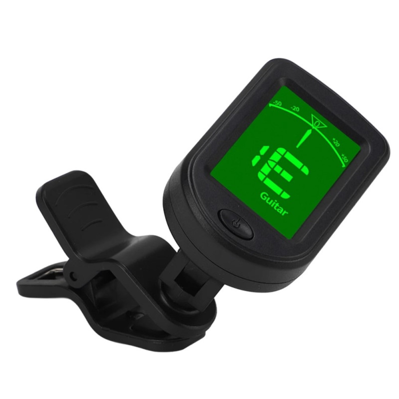 Acoustic Guitar Tuner Portable Clip On for Stringed Instruments Tuning Tool