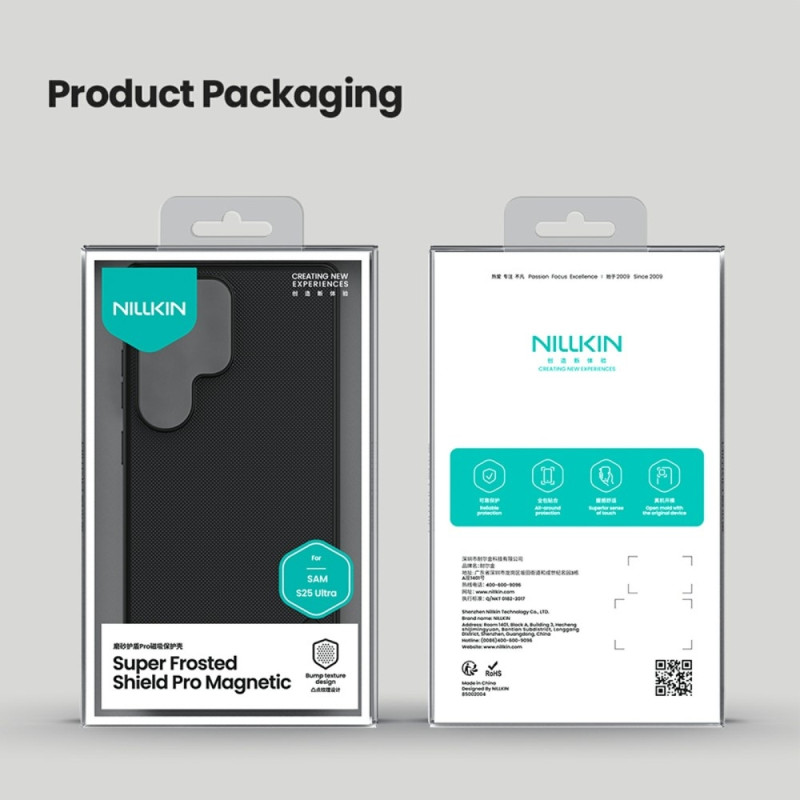 NILLKIN Samsung Galaxy S25 Ultra Frostat skal hårt - Svart